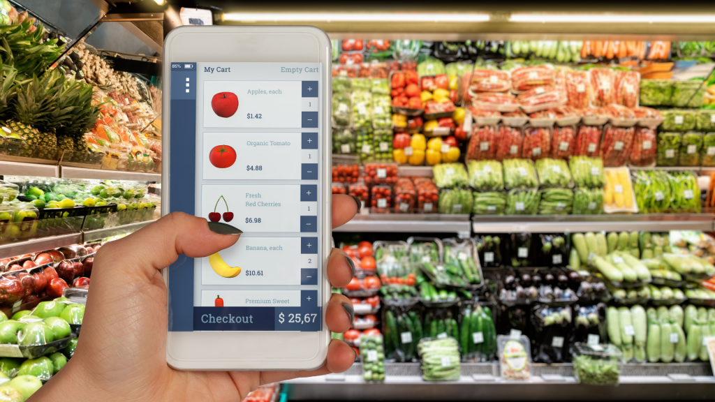 App móvil nutricional con lista de la compra